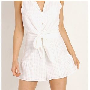 Show Me Your Mumu white gingham shorts